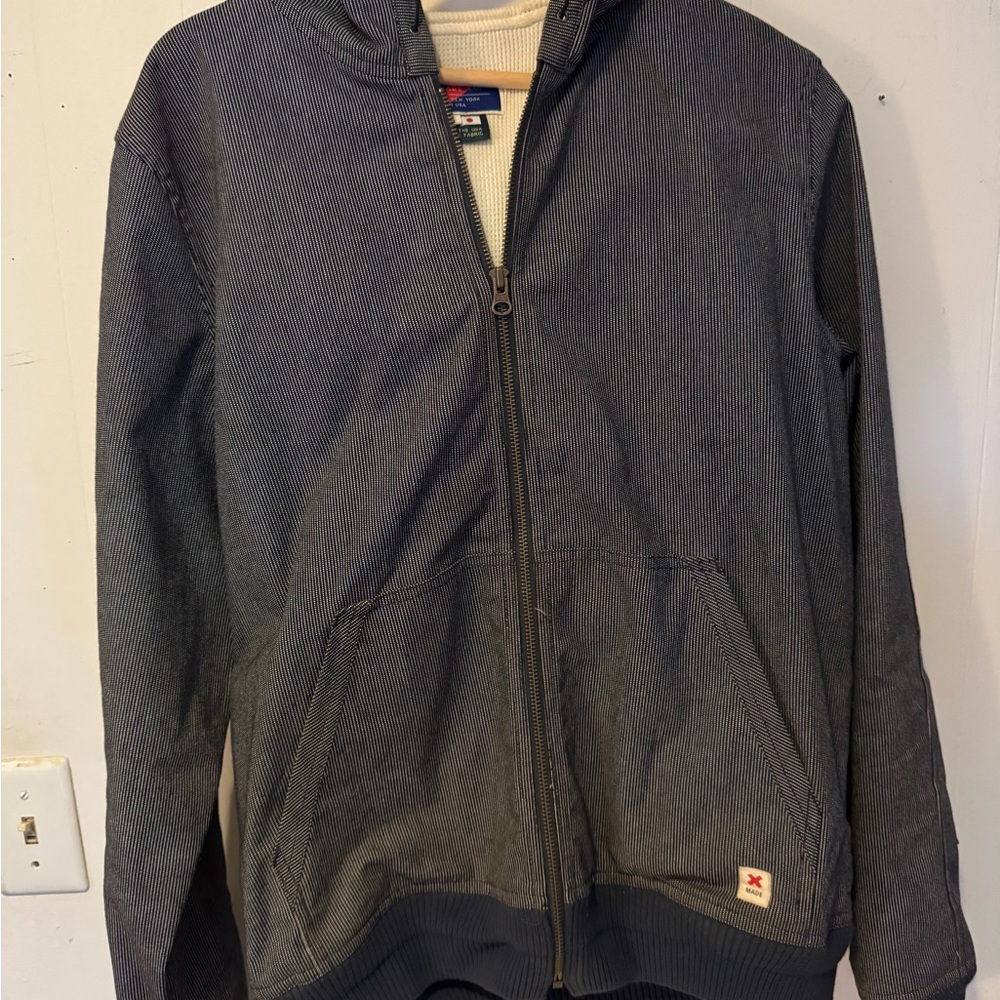 Men's Black Zip-Up Military Jacket